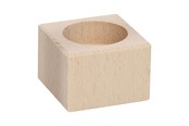 Artykuly Artystyczne & Rzemieslnicze - Playwood Tea light holder Square Beech wood 4cm - SL 204C