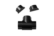 Zarzadzanie kablami - D-LINE Adapter Kit 50x25mm Black - AVAP5025B