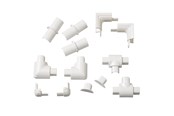 Zarządzanie kablami - D-LINE Adapter Kit 16x8mm 13 Pieces White - RETAP1608W