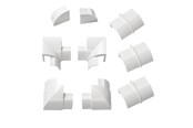 Zarzadzanie kablami - D-LINE Adapter Kit 22x22mm 9 Pieces White - RETAP22QSW