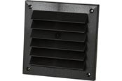 Ventilation - Fresh Brick grid 150x150 mm, Black plastic - 181706