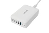 Telefon - Adapter i Ladowarka - Deltaco USBC-MO100 USB Charging Station - USBC-MO100