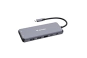 USB hub - Verbatim CMH-14 14-Port USB-C Pro Multiport Hub USB hub - 14 - USB 3.1 - Szary - 32154