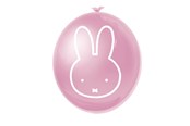 Zabawki - Haza Witbaard Balloons Miffy Pink 6 pcs. - 436373