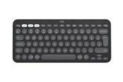 Klawiatura - Logitech Pebble Keys 2 K380s Wireless Keyboard - Tonal Graphite - Klawiatury - Universal - Czarny - 920-011851