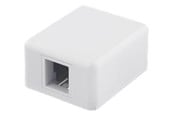 Akcesoria sieciowe - Deltaco VR-222 Surface mount box for Keystone 1-Port White - VR-222