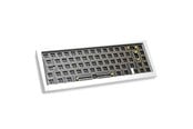 Klawiatura - Ducky Outlaw 65 - Barebone - ISO - Klawiatura gamingowa - bez bloku numerycznego - Srebrny - PKOU2367IST-ISO02