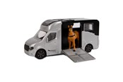 Samochody i pojazdy - Kids Globe Die-cast Horse Truck with Light and Sound Gray - 510211