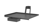 Uchwyty ścienne, uchwyty AV i meble AV - Ergotron - TAA Compliant Version shelf - heavy-duty - for medical monitor - dark grey - Max 10.9 kg - recommended for - 98-417-282