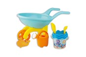 Zabawki na zewnatrz - Androni Wheelbarrow with Bucket Set Underwater World 7 pcs - 6323-FISH