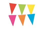 Zabawki - Boland Colored Flag Line 10mtr. Party Decoration - 74779
