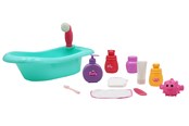 Lalka, mis i akcesoria - Happy Friend Bathtub Playset - 504399