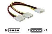Kabel zasilający (wewnętrzny) - DeLOCK - power splitter - 4 PIN internal power to 4 PIN internal power - 11 cm - 82100