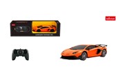 Samochody i pojazdy - RASTAR R/C 1:24 Lamborghini Aventador SVJ Orange - 96100