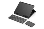 Klawiatura - Logitech Casa Pop-Up Desk - Classic Chic (UK) - Zestaw klawiatury z panelem dotykowym - Angielski (UK) - Szary - 920-011239