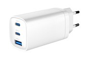 Telefon - Adapter i Ladowarka - Gembird Universal GaN USB charger QC 3.0 & PD 65W 2-port - White - TA-UC-PDQC65-01-W