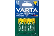 Bateria - VARTA Recharge Charge Accu Power AA 2100mAh 6 Pack - 56706101436
