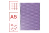 Zeszyty, notesy i formularze - Esselte Kołonotatnik Colour'Breeze, A5, w kratkę lawendowy - 628469