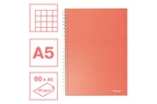Zeszyty, notesy i formularze - Esselte Kołonotatnik Colour'Breeze, A5, w kratkę koralowy - 628468