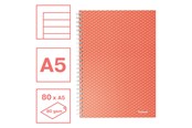 Zeszyty, notesy i formularze - Esselte Colour'Breeze A5 Notebook lined wirebound Coral - 628473