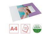 Archiwizacja i przechowywanie - Esselte Kartonowa teczka z gumką Colour'Breeze, z 3 klapkami lawendowy - 628495