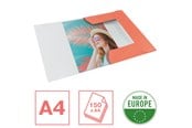 Archiwizacja i przechowywanie - Esselte Kartonowa teczka z gumką Colour'Breeze, z 3 klapkami koralowy - 628494
