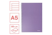Zeszyty, notesy i formularze - Esselte Colour'Breeze A5 Notebook lined wirebound Lavender - 628474