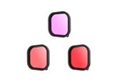 Filtry fotograficzne - TELESIN Lens waterproof filter set Telesin for GoPro Hero 9 / Hero 10 / Hero 11 / Hero 12 (GP-FLT-904) - GP-FLT-904