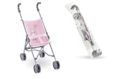 Lalka, miś i akcesoria - Corolle Cor. MGP 14''/17''UMBREvi LOVELA STROLLER PINK - 9000141640