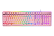 Klawiatura - Deltaco GAMING Full Size - Klawiatura gamingowa - Nordycki - Różowy - GAM-021-RGB-P