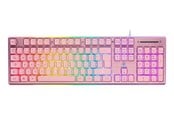Klawiatura - Deltaco GAMING Full Size - Klawiatura gamingowa - Nordycki - Różowy - GAM-021-RGB-P