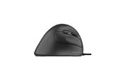 Myszka - Deltaco Silent Wired Vertical Mouse 4 buttons 1000-1600 - Ergonomiczne myszki - 4 - Czarny - MS-814