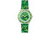 Drobiazgi - Peers Hardy - Minecraft Creeper Green Printed Strap Quartz - Zegar - 5018479151098