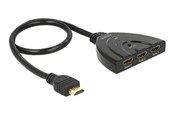 Przelacznik ekranu i dzwieku - DeLOCK HDMI UHD Switch 3 x HDMI in > 1 x HDMI out 4K - 18600