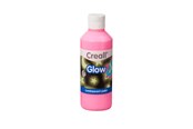 Kreatywne gry - Creall Glow in the Dark Paint Pink 250ml - 05942