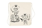Kreatywne gry - Creativ Company Color your own Cotton Gym Bag Pirates - 499651