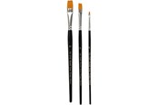 Kreatywne gry - Creativ Company Gold Line Brushes 3 pcs. - 100267