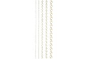 Kreatywne gry - Creativ Company Half Adhesive Pearls White 2-8mm 140pcs. - 28316