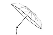 Wolny czas i Podróze - miniMAX Transparent - Hand opening - Windproof - 98 cm - Transparent - LF-191