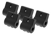 Kable - różne - Deltaco Mounting clips for modular adapter rings 5-pack black - HDMI-ARACCX5