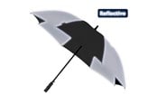 Wolny czas i Podróze - Falcone Reflective Umbrella - Automatic - Windproof - 120 cm - Black / Silver - GP-48-8120
