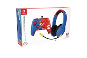 Akcesoria dla graczy - PDP Power Pose Mario Wired Headset & Controller Bundle - Wired Controller - Nintendo Switch - 0708056070298