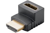 Kabel wyswietlacza - Pro HDMI - Angled Adapter 90° Vertical - Black - 4040849657443