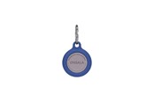 Telefon - Inne akcesoria - ONSALA Airtag Holder Silicone Blue with Keyring - 664063