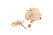 Zabawki dla niemowlat - Classic World Wooden Hammer Bench Hedgehog 9 pcs. - 20137