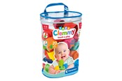 Zabawki dla niemowlat - Clementoni Baby Soft Clemmy Blocks with Storage Bag 20pcs. - 17877
