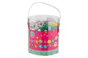 Artykuły Artystyczne & Rzemieślnicze - Creative Craft Group Bucket with Wooden Beads 250gr. - 100013