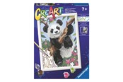 Kreatywne gry - Ravensburger CreArt Painting by Numbers - Playful Panda - 202614