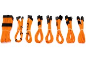 Kabel zasilający (wewnętrzny) - DUTZO Sleeved strumień kabel przedłużający Pro kit - Pomarańczowy - DSC-PCEP30CMORN