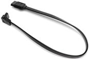 Kabel SATA & ATA - DUTZO SATA kabel - Czarny - 0.3 m - prosty & 90° złączka - DC-SATA9003BLK